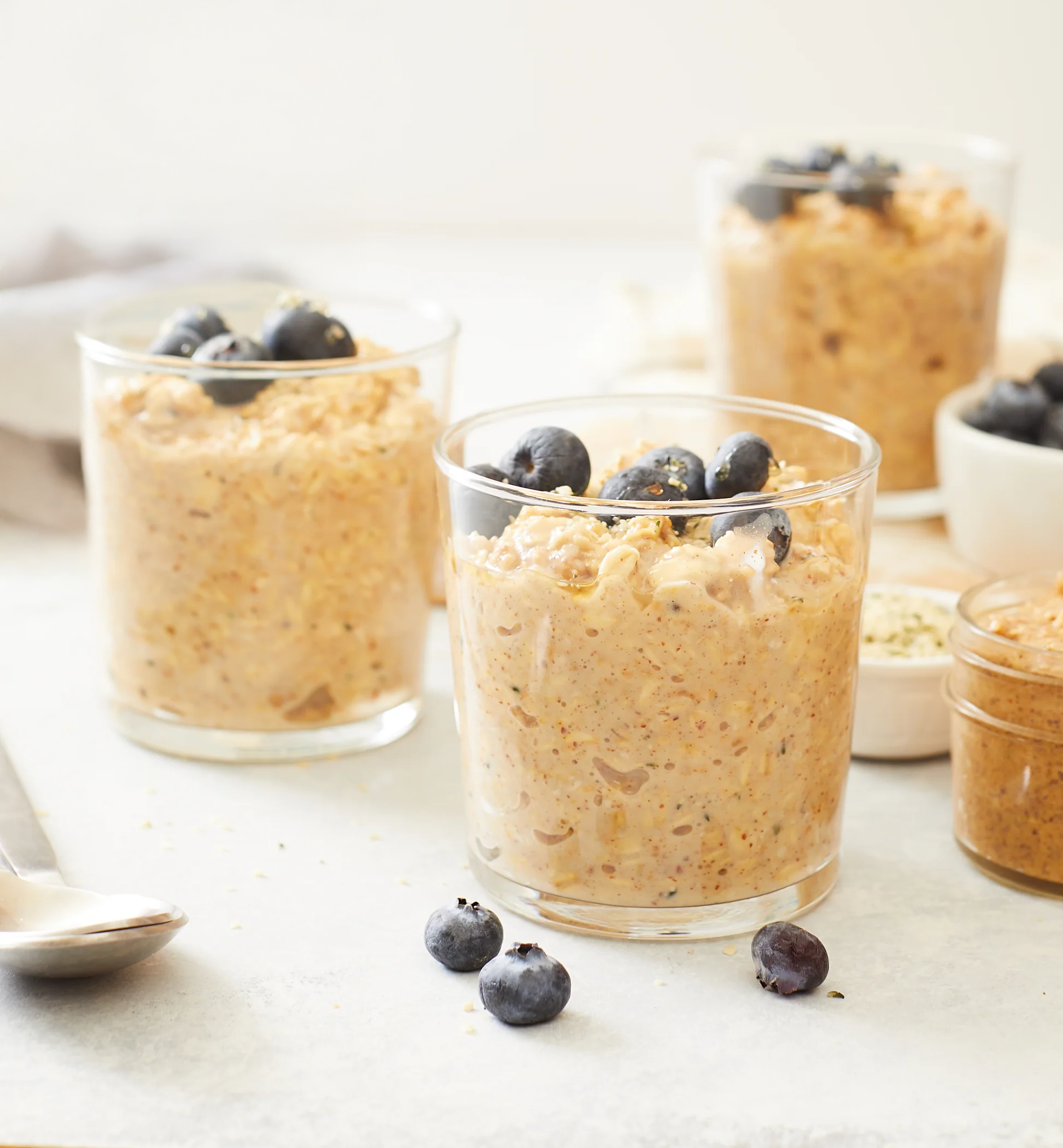 Almond Butter Overnight Oats