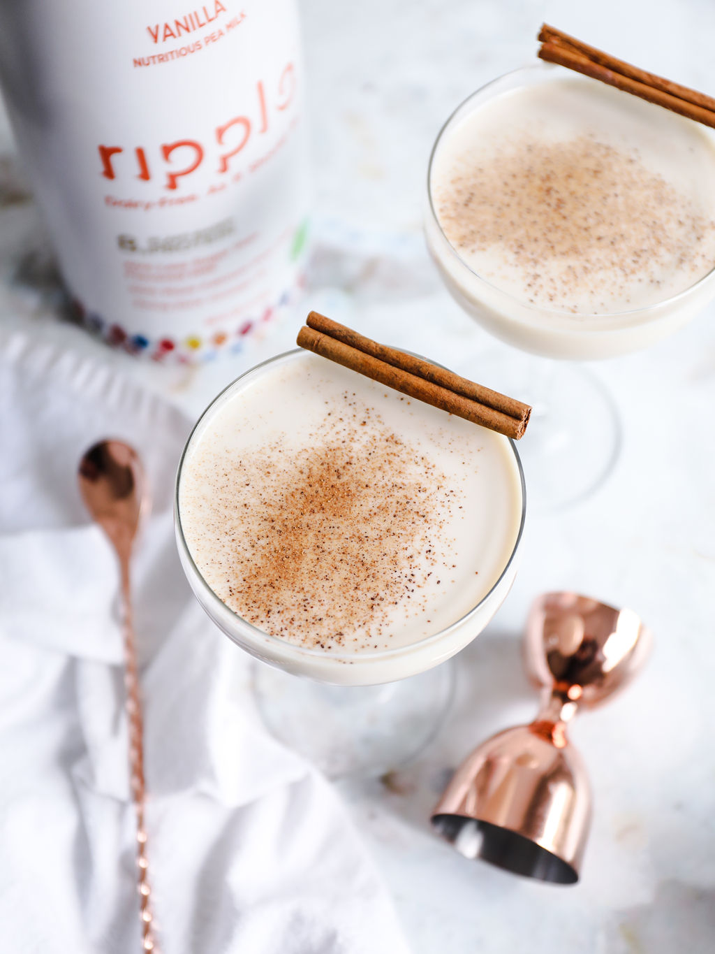 Dairy-Free Bourbon "Milk" Punch