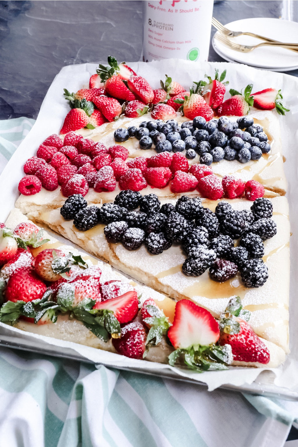 Berry Vegan Sheet Pancakes