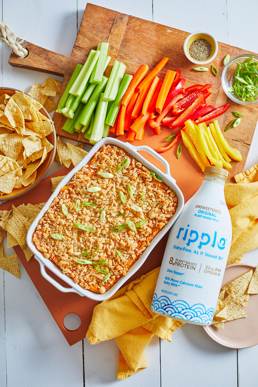 Vegan Baked Buffalo Cauliflower Dip