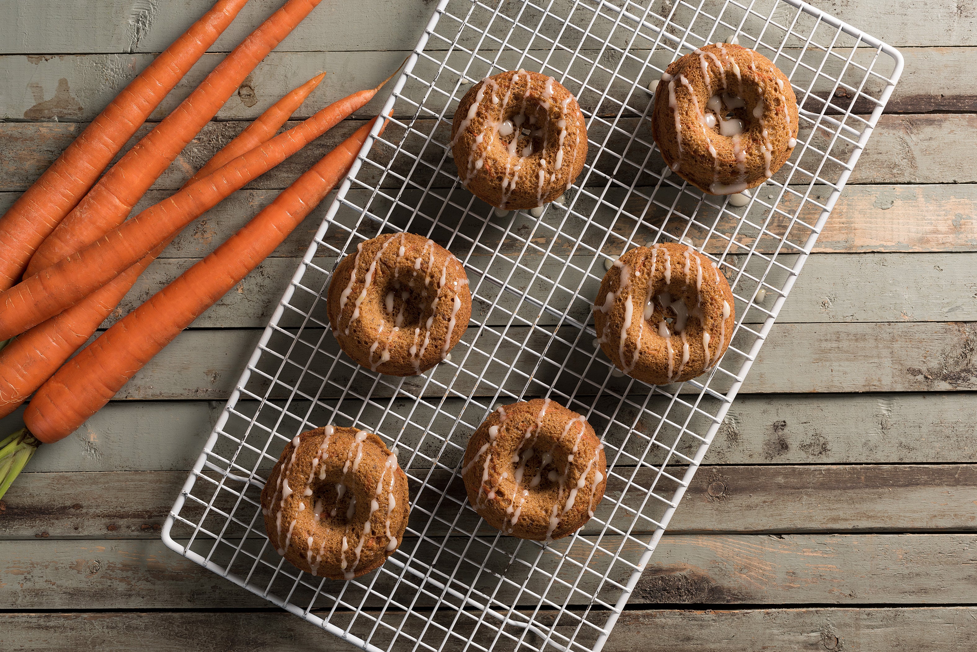 Baked Carrot Cake Doughnuts