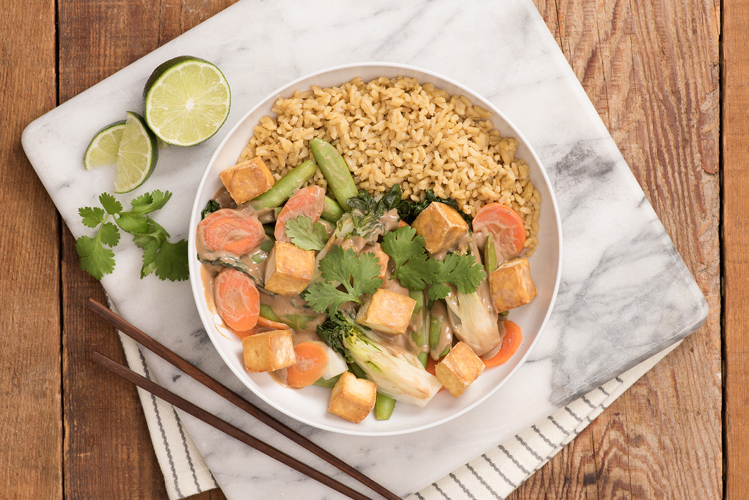 Green Tofu and Vegetable Curry