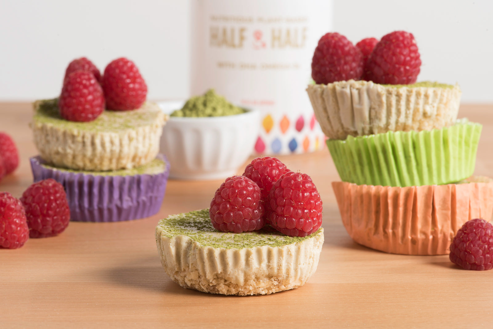 Mini Matcha "Cheesecakes"