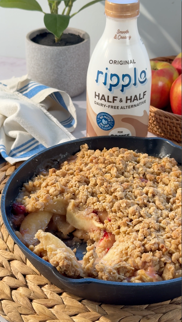 Skillet Apple Cranberry Crisp