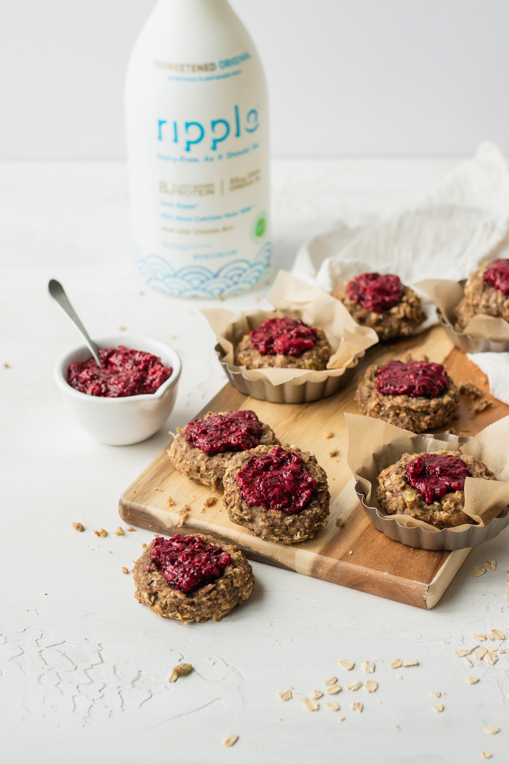 Vegan Raspberry Breakfast Cookies