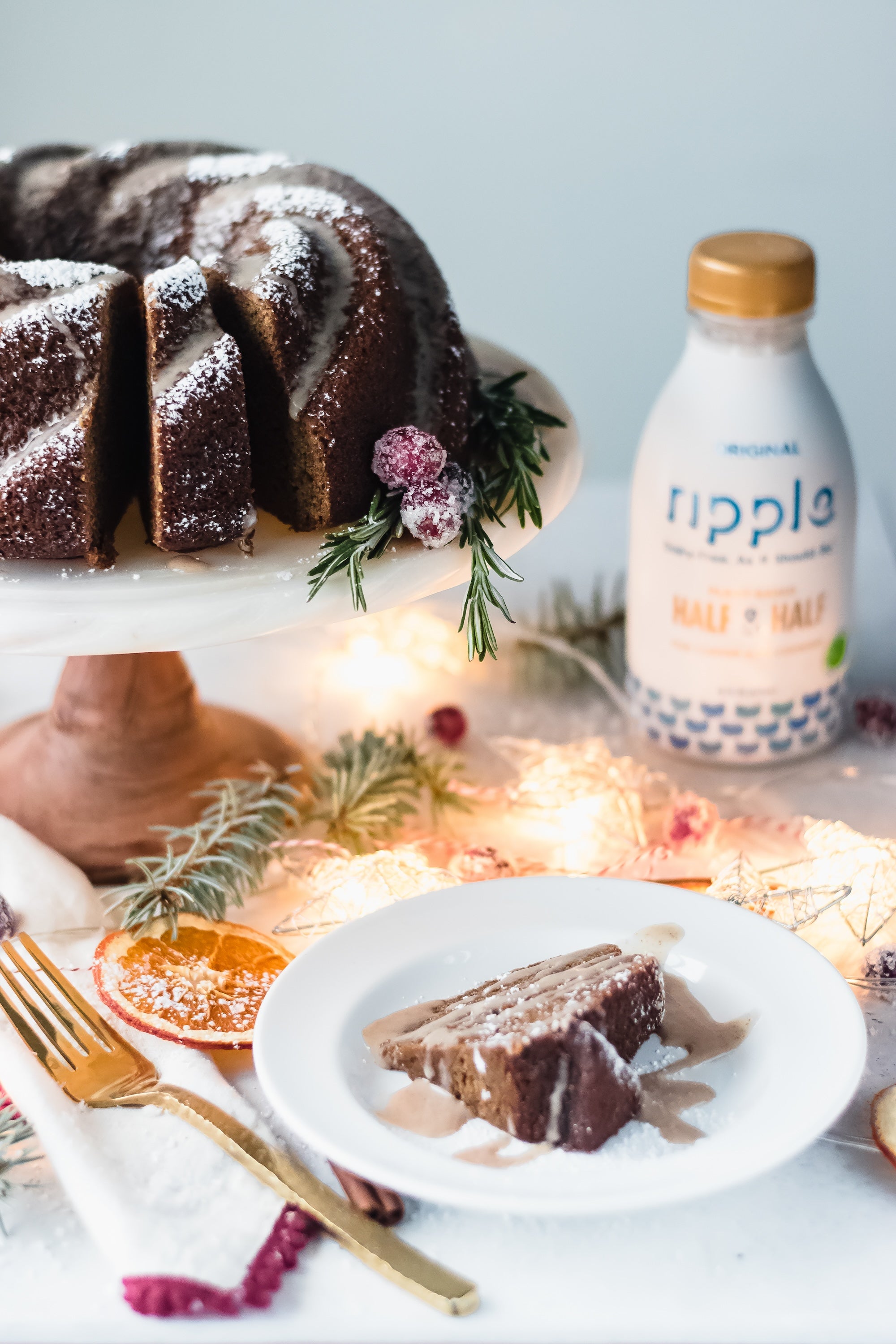 Gingerbread Chai Bundt Cake