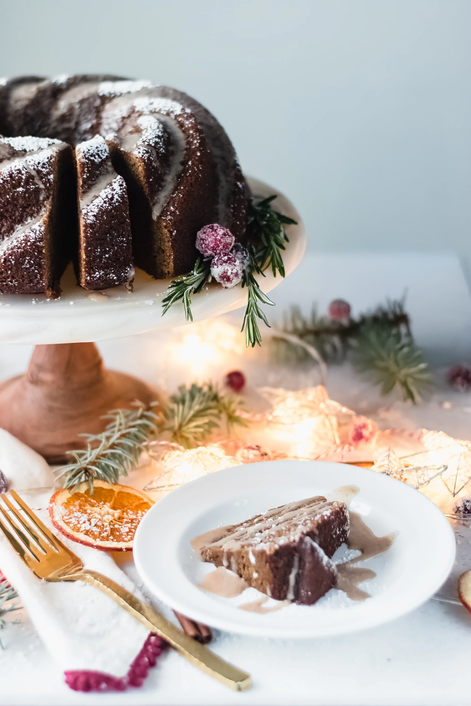 Gingerbread Chai Bundt Cake