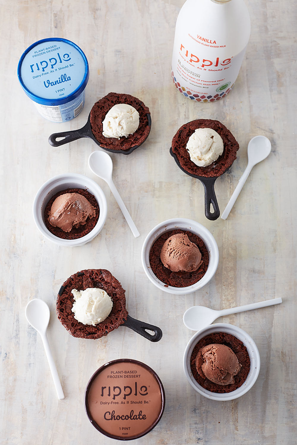 Individual Gooey Brownies