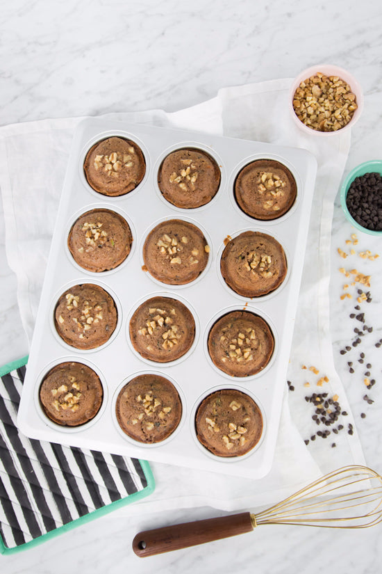 Chocolate Chip Zucchini Bread Muffins