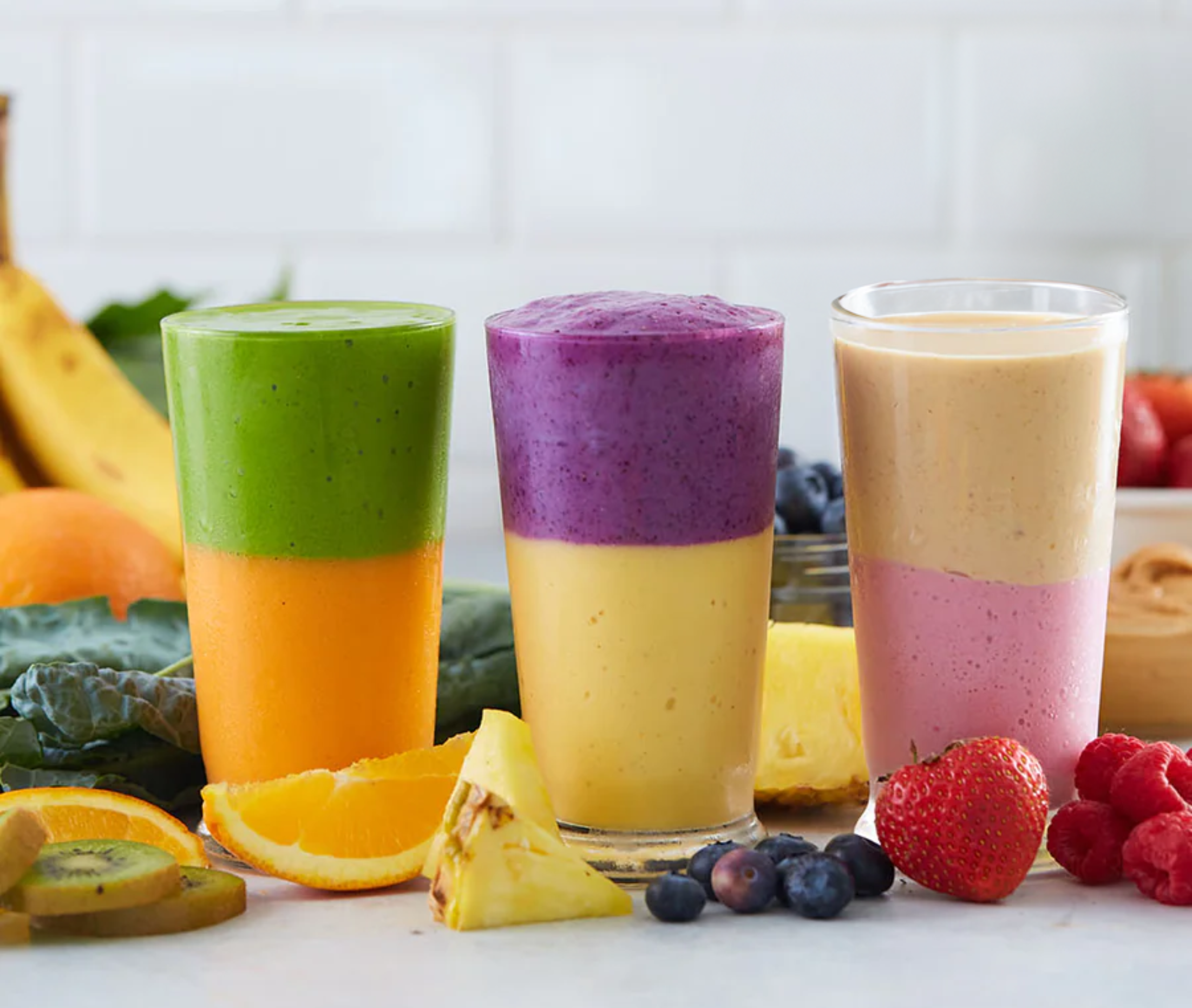 Layered Smoothies (Three Ways)