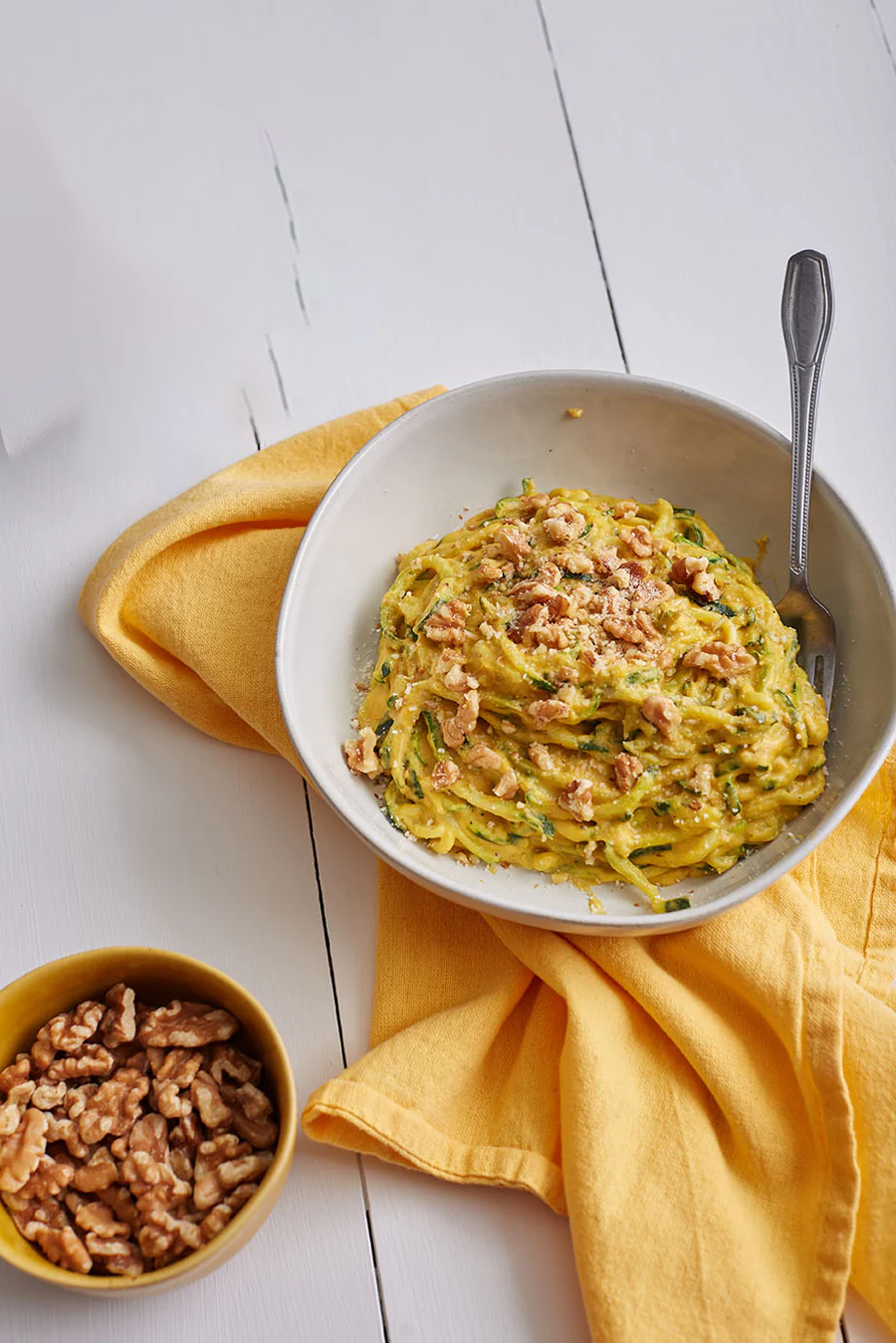 Zucchini Noodles with Pumpkin Sauce