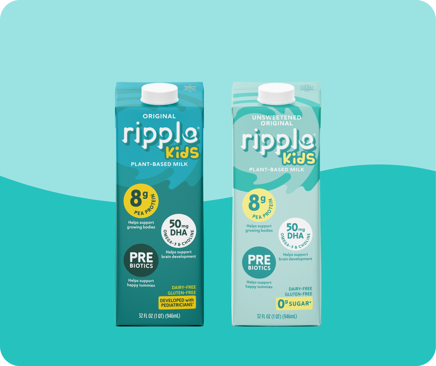 32oz Ripple Kids Shelf-Stable Milk