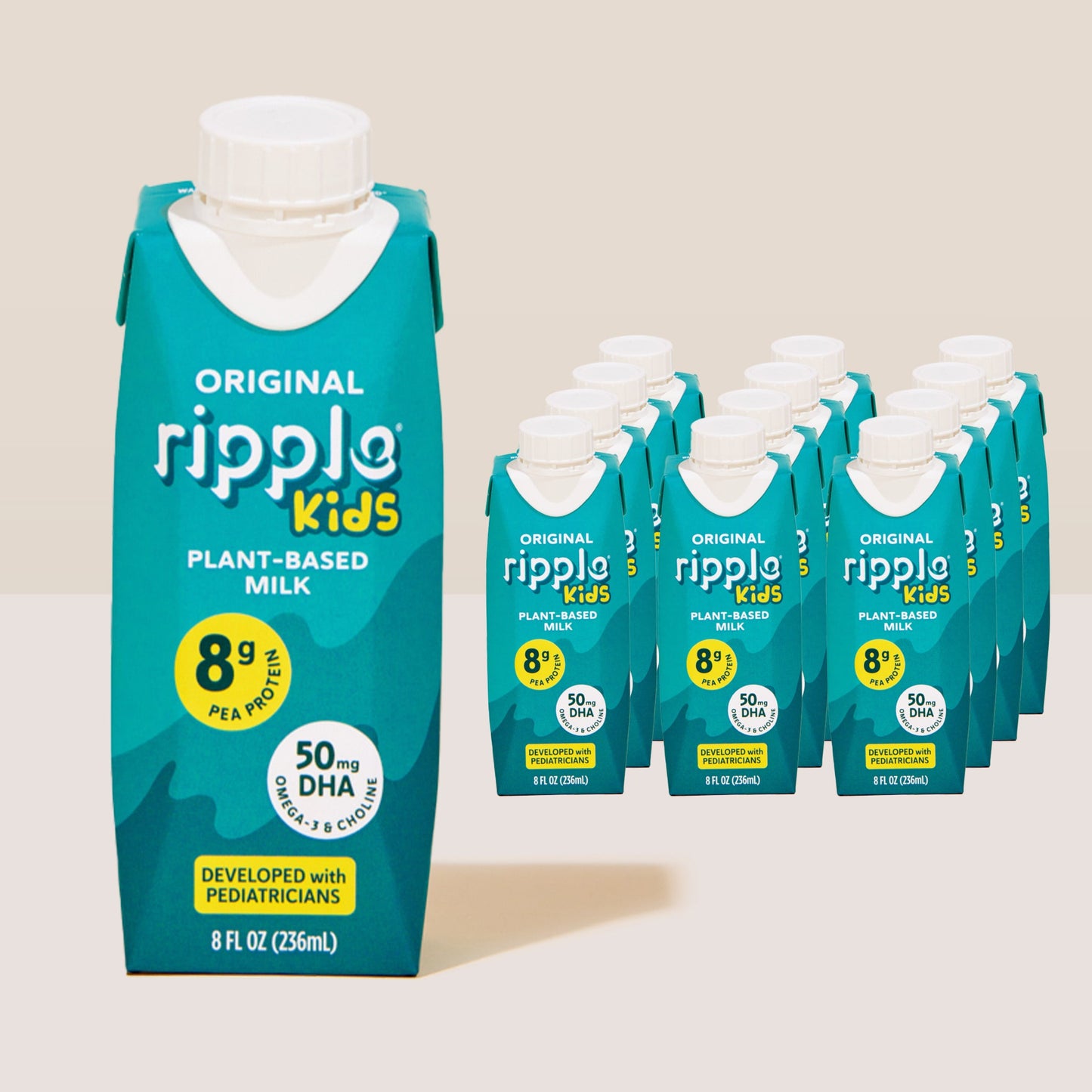 NOW AT MIDWEST COSTCO LOCATIONS: Ripple Kids On-The-Go Non-Dairy Milk Original (12-pack)