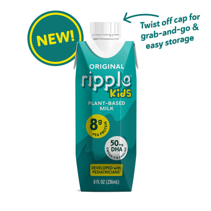 NOW AT MIDWEST COSTCO LOCATIONS: Ripple Kids On-The-Go Non-Dairy Milk Original (12-pack)