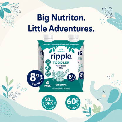 Ripple Toddler On-The-Go Original Milk (16-Pack)