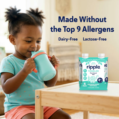 Ripple Toddler On-The-Go Unsweetened Milk (16-Pack)