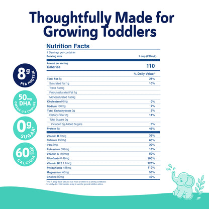 Ripple Toddler On-The-Go Unsweetened Milk (16-Pack)