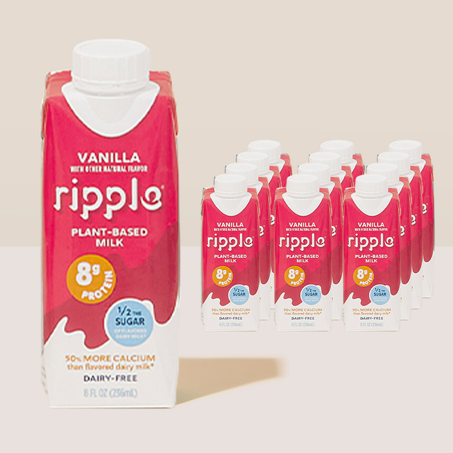 Ripple On-The-Go Vanilla Milk (12-pack)