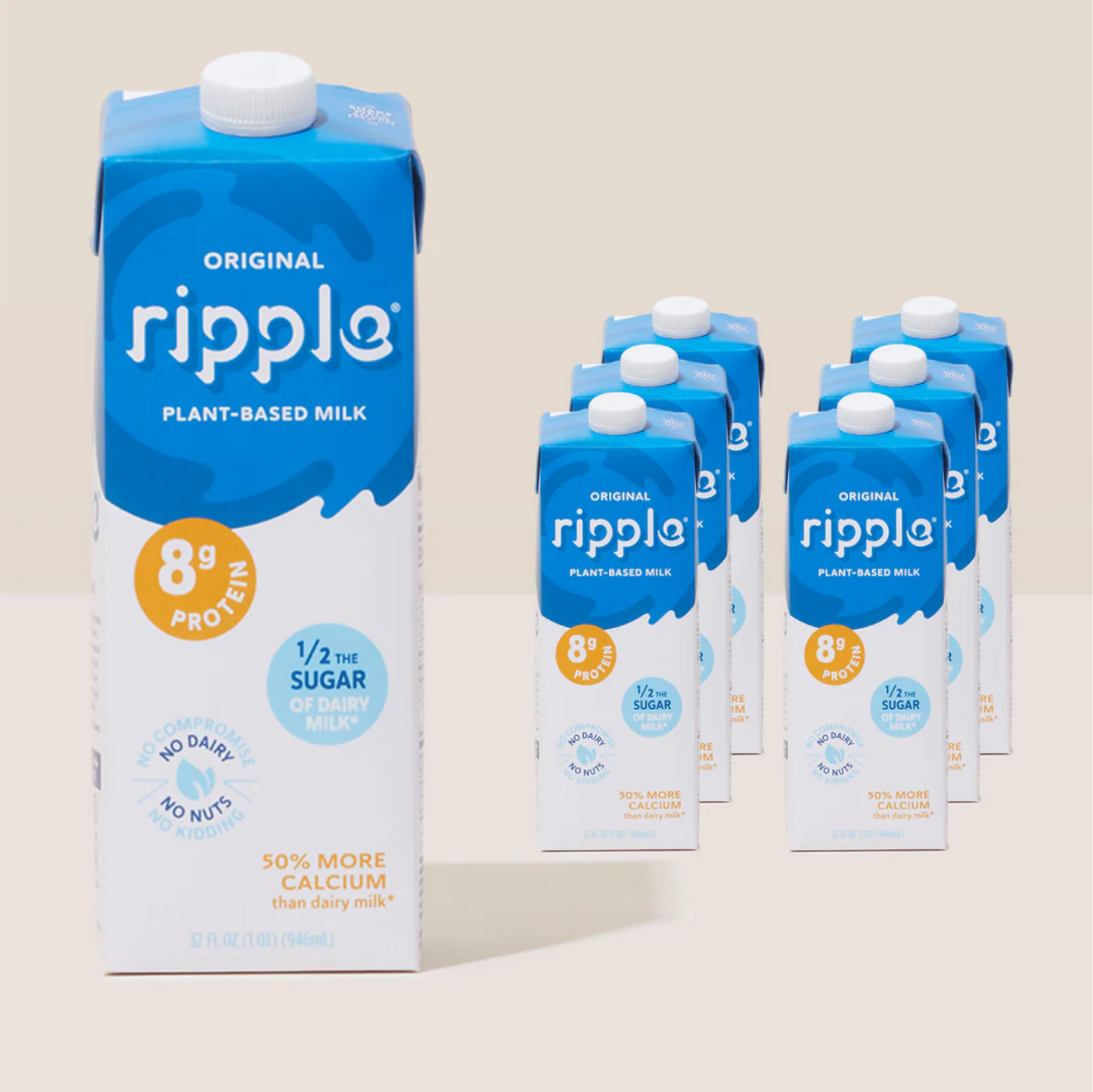 Ripple Shelf-Stable Original Milk (6-pack)