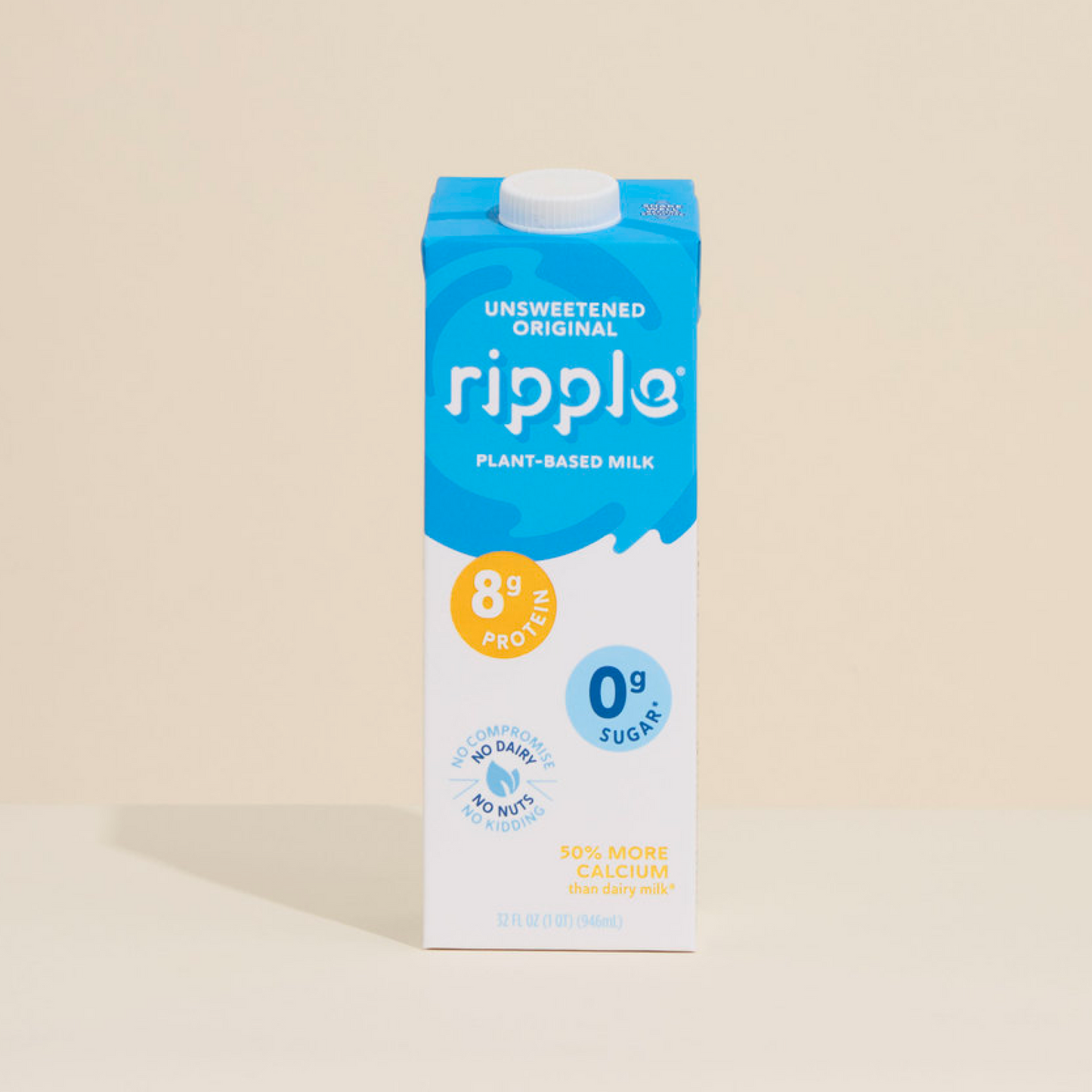 Ripple Shelf-Stable Unsweetened Original Milk (1-pack)